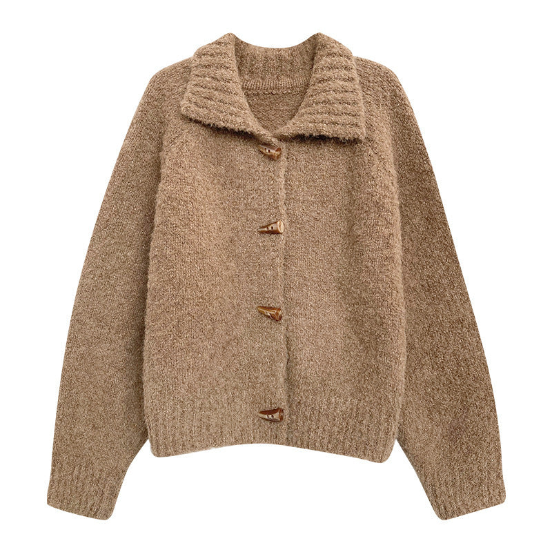 CANARA™ | SWEATER JACKET WITH HORN BUTTON